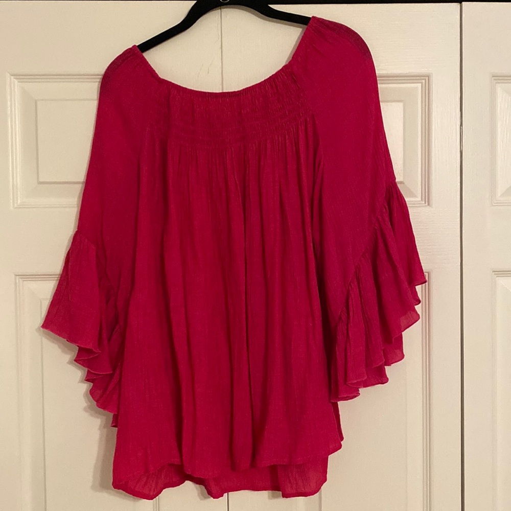 Chico’s pink blouse